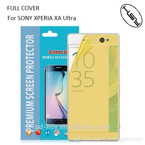 2017 New Ultra Thin HD Clear Full Cover TPU Screen Protector For Sony xperia xa altra TPU film